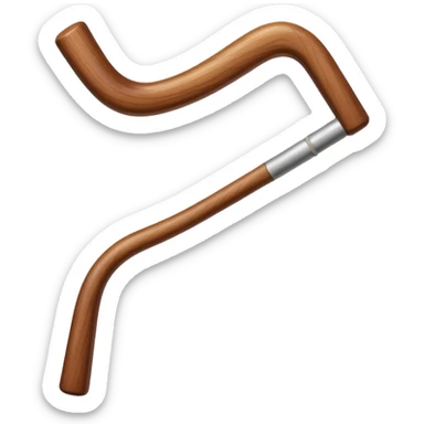 A throwing stick carved from hardwood, slightly curved for flight.













 sticker