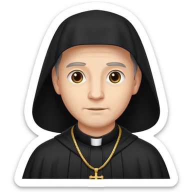 The priest presiding over the wedding sticker