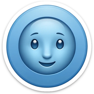 Blue tick with round circle  sticker