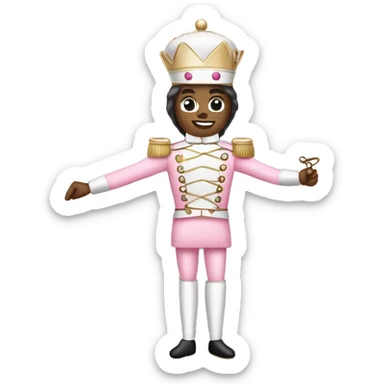 Light pink nutcracker sticker