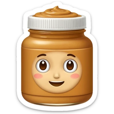 apple peanutbutter sticker