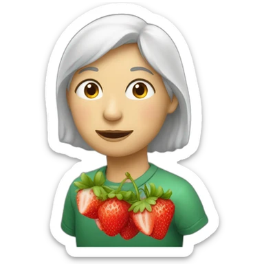 Ta mère qui mange des fraises sticker