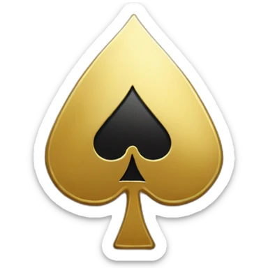 ace of spades card sticker