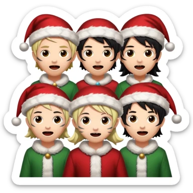 demon slayer jinglebells sticker