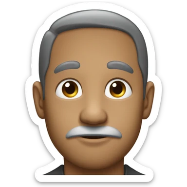 Coelho cinza escuro gordinho, peludo e de olhos pretos sticker