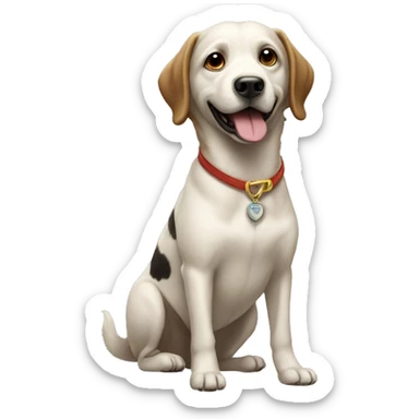 Perro volador sticker