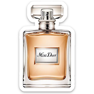 Dior miss dior eau de parfum, squares bottle,beige sticker