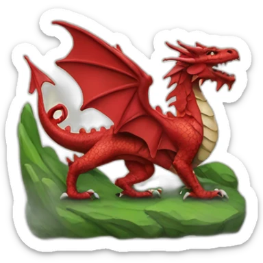 A Welsh Dragon  sticker