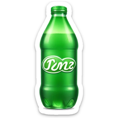 Green soda sticker