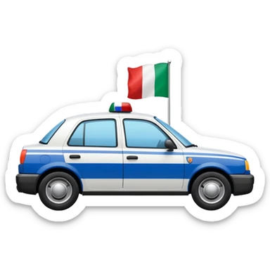 crea auto di servzio polizia penitenziaria  sticker
