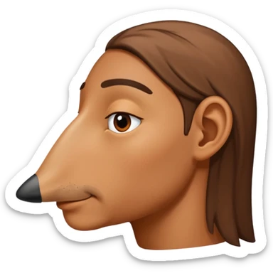 nose from side sticker