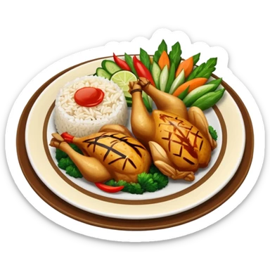 nasi ayam sticker
