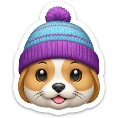 Winter Beanie Pet sticker