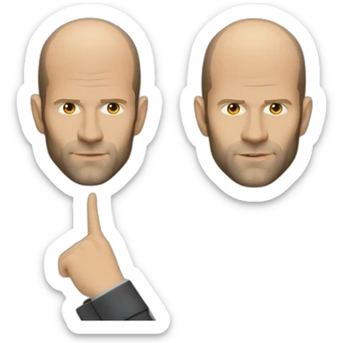 jason statham, the transporter sticker