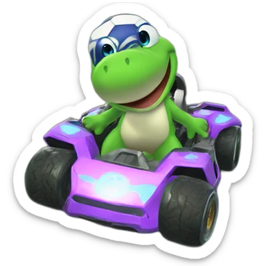 Yoshi in rocket league sticker