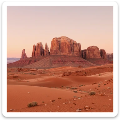 A modern desert mountain, wallpaper, modern sticker