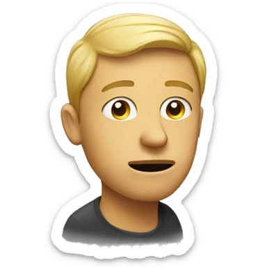 Somebody thinking sticker