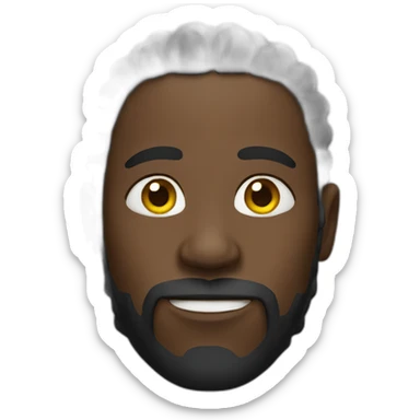 black man with dread sticker