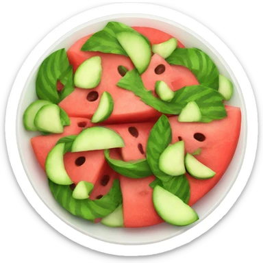 Watermelon salad sticker