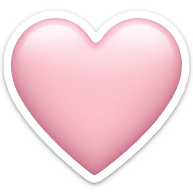 Pastel pink heart sticker