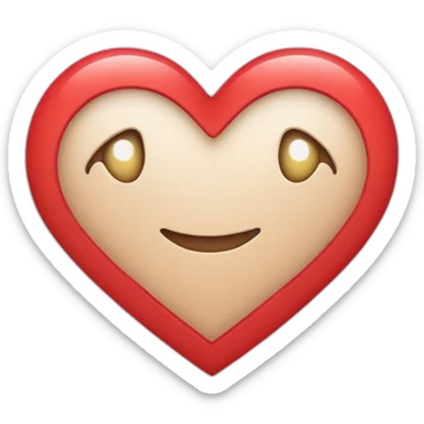 Heart in middle G sticker