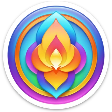 i want somehting with aura that represents developers logo not person sticker