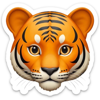 Quiero un tigre mezclado con la bandera cubana. Porque no apodan el tiger y soy de cuba sticker