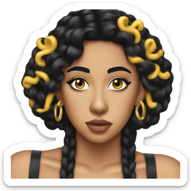 Kali uchis black hair Colombian pretty sticker