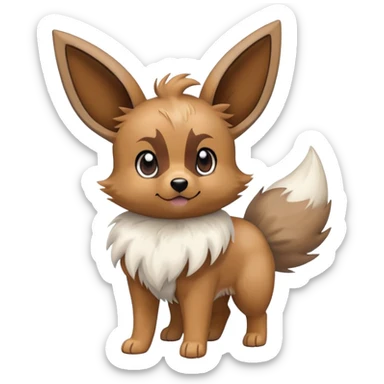 Rockruff-Eevee-hybrid (full body) sticker
