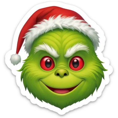Sneaky grinch sticker