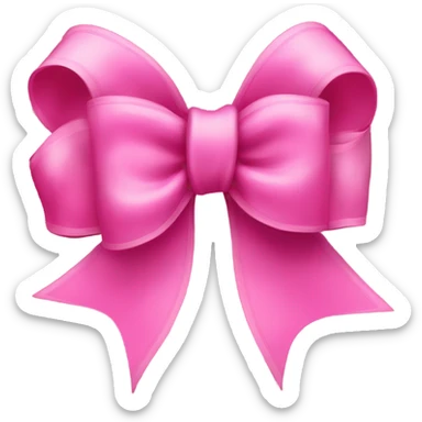 pink bow sticker
