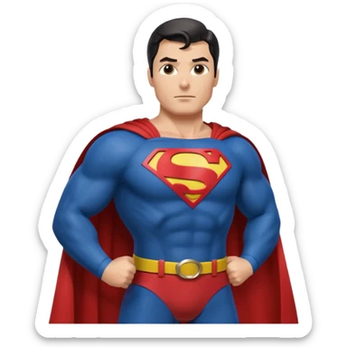 Superman posing sticker