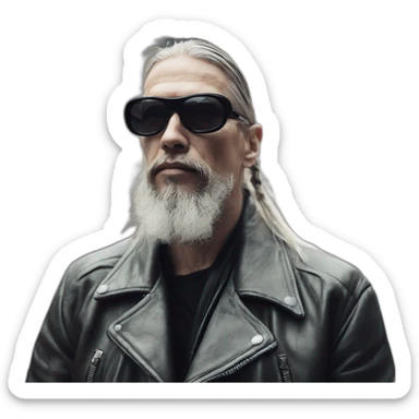 Sven Marquardt outside berghain sticker