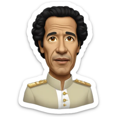 Mouammar kadhafi sticker