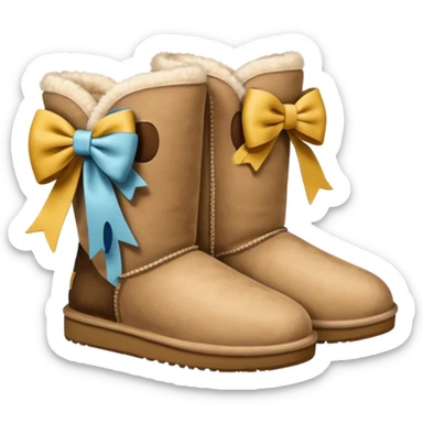 Uggs with bows sticker