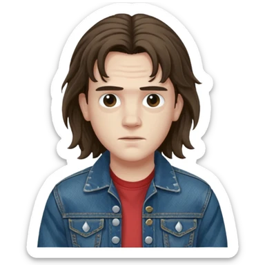 Eddie the freak from stranger things sticker