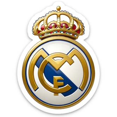I want an emoji of real madrid logo of football and it should look realistic sticker