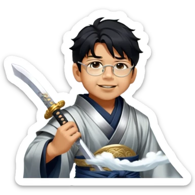 Moonlit Samurai sticker