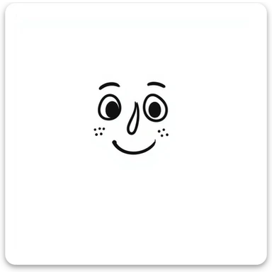 happy face hand drawn doodle style sticker