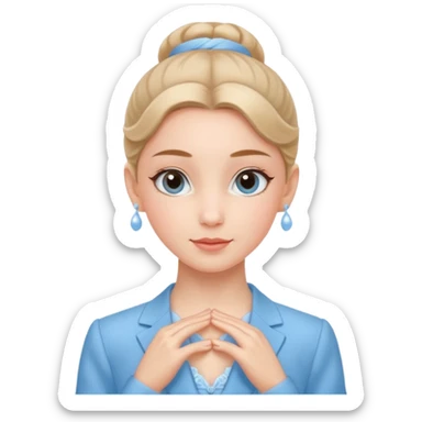 Blue Suit – Calm
 Ballerina in sky-blue suit, relaxed face, soft gentle expression.
















































 sticker