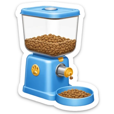 dog food dispenser sticker