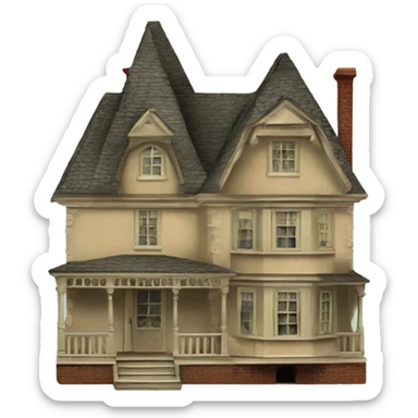 antique dollhouse sticker
