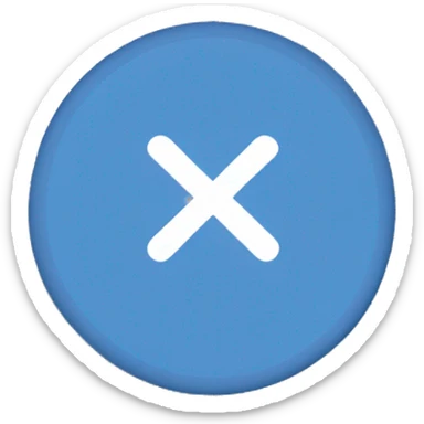 Blue circle With a white check mark  sticker