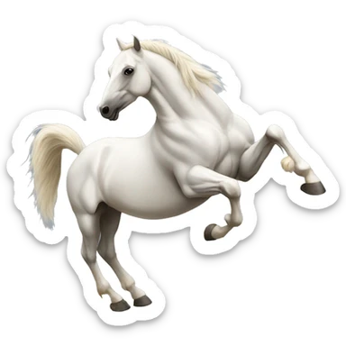 Horses rearing sticker