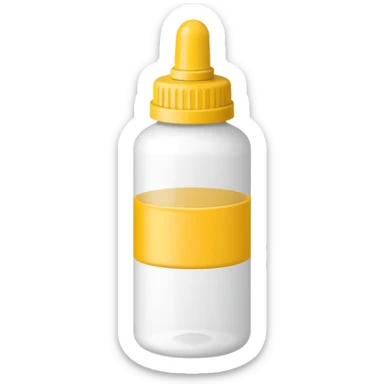 Glue bottle sticker
