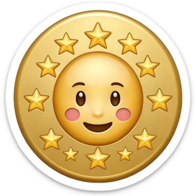 Can u make a emoji with 15 stars in a circle sticker