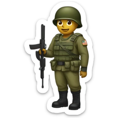 soldier with letter z sticker