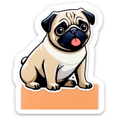 Pug  sticker