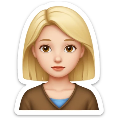 Replace the kittien into a girl sticker