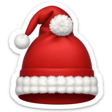 The red Christmas hat sticker